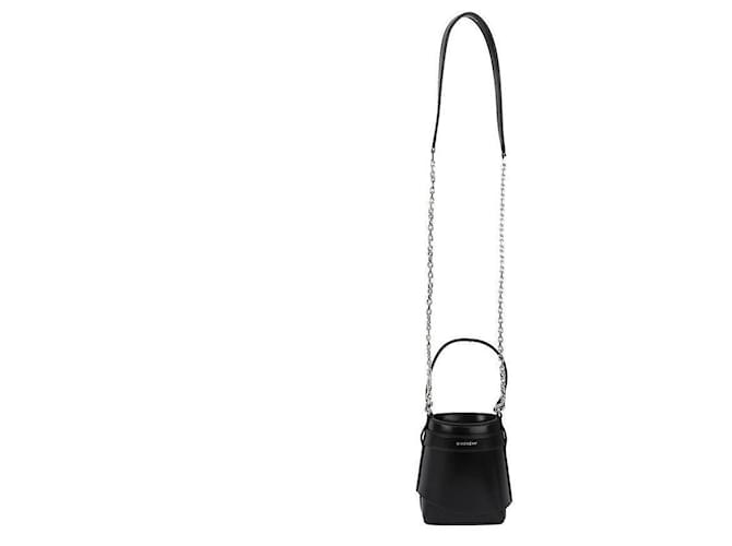 Givenchy Sharklock Box Leder Mikro-Eimer Tasche Schwarz - Ansicht 6