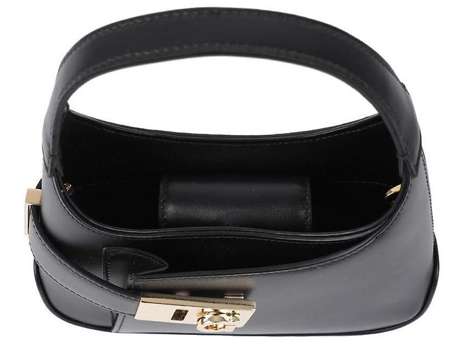 Salvatore Ferragamo Borsa Hobo a tracolla Nero - vista 7