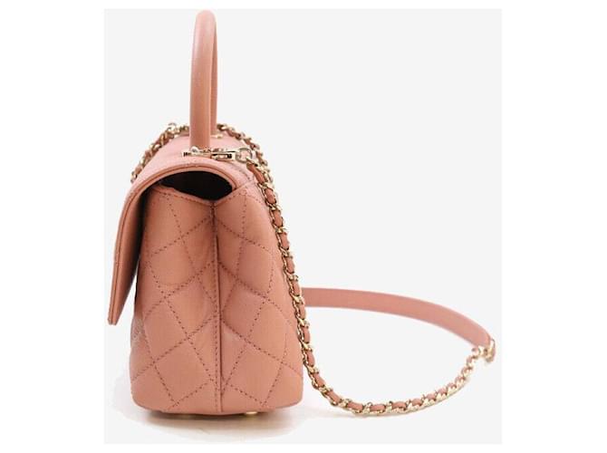 Chanel Coco Handle Caviar Piccolo Rosa Oro - vista 2