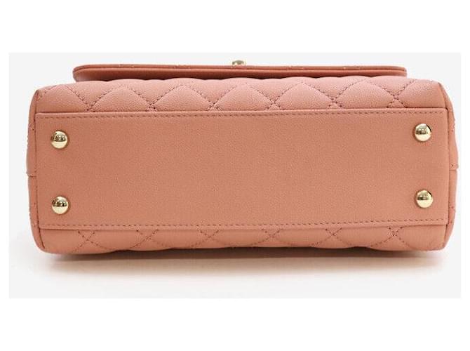 Chanel Coco Handle Caviar Piccolo Rosa Oro - vista 4