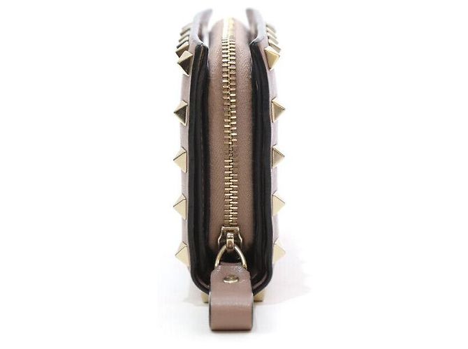 Valentino Billetera Compacta Rockstud Rosa Indie - vista 2