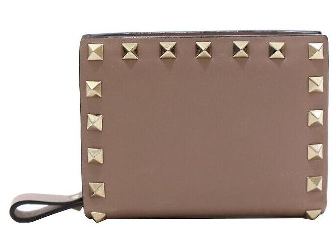 Valentino Billetera Compacta Rockstud Rosa Indie - vista 3