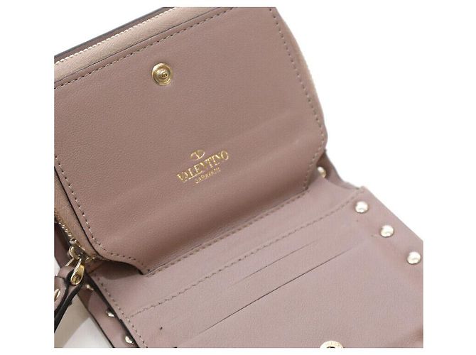 Valentino Billetera Compacta Rockstud Rosa Indie - vista 6