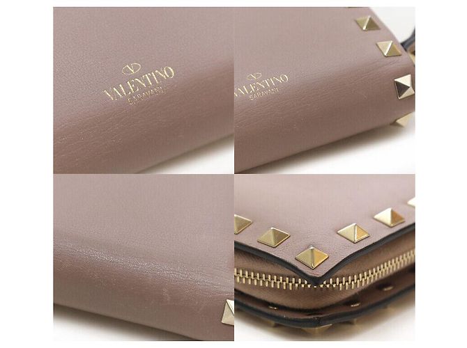 Valentino Billetera Compacta Rockstud Rosa Indie - vista 7