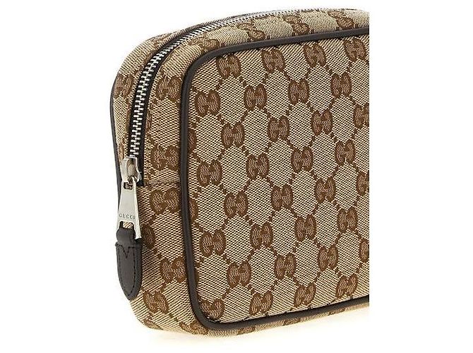 Gucci Borsa Mini in Tela FAEON Marrone - vista 6