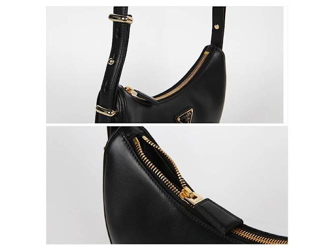Prada Borsa a Spalla in Pelle ASK Nero - vista 7
