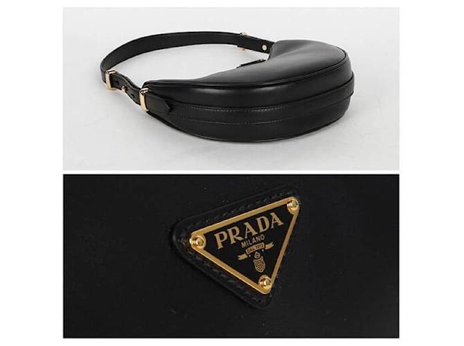Prada Borsa a Spalla in Pelle ASK Nero - vista 8