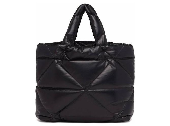 Prada Borsa tote in pelle nappa Nero - vista 4