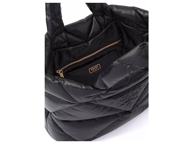 Prada Borsa tote in pelle nappa Nero - vista 5