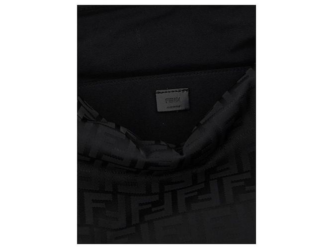 Fendi Grande borsa in nylon Nero - vista 7