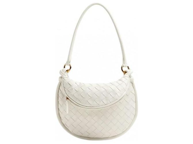 Bottega Veneta Borsa Small Jodie Bianco - vista 4