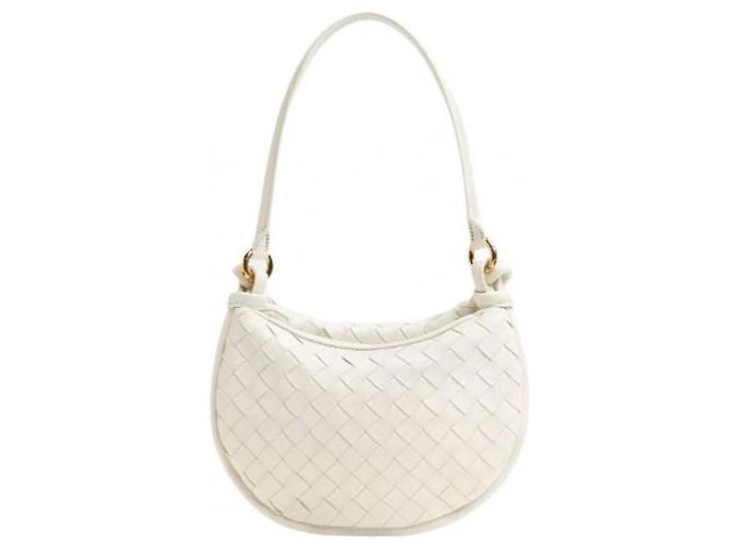 Bottega Veneta Borsa Small Jodie Bianco - vista 5