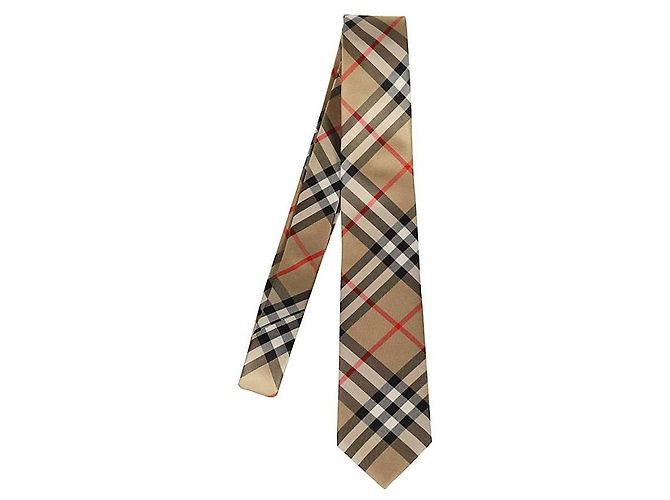 Burberry Modern Cut Vintage Check Silk Tie White - view 4
