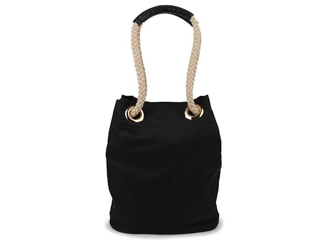 Prada Piccola borsa a secchiello in Re-Nylon Nero - vista 5