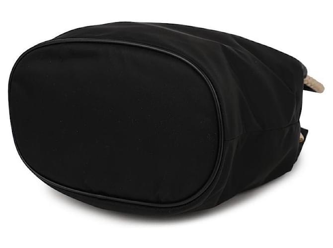 Prada Piccola borsa a secchiello in Re-Nylon Nero - vista 6