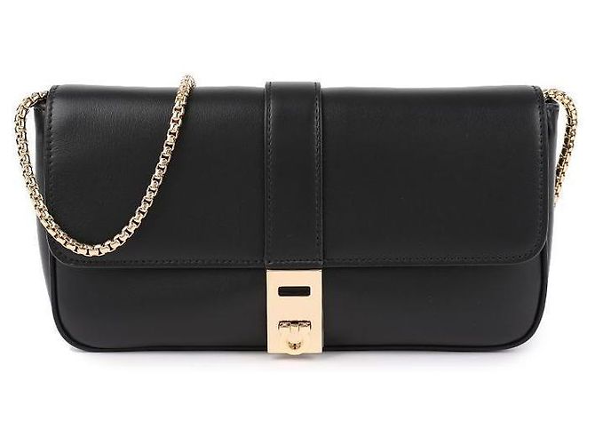 Salvatore Ferragamo Mini borsa a tracolla con catena Nero - vista 3