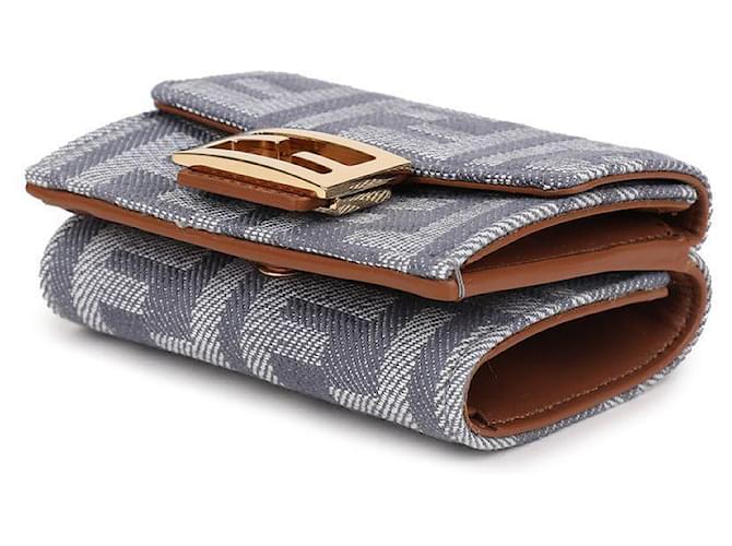 Fendi Micro Baguette Tri-fold Azul - vista 6