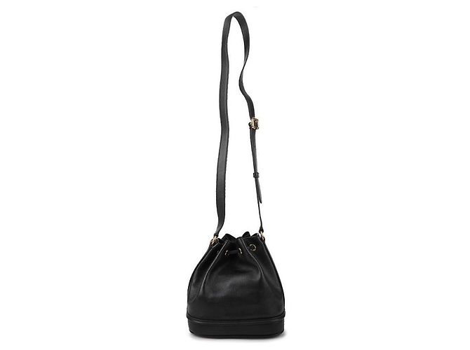 Chloé Bolsa bucket de couro Preto - vista 5