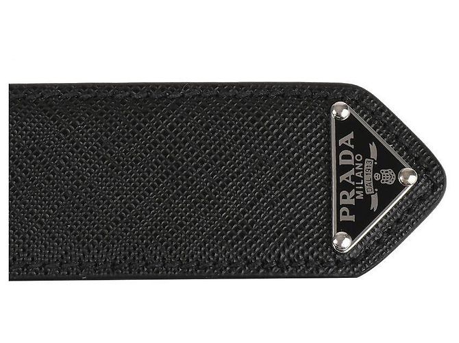 Prada Cintura in pelle Saffiano - vista 9