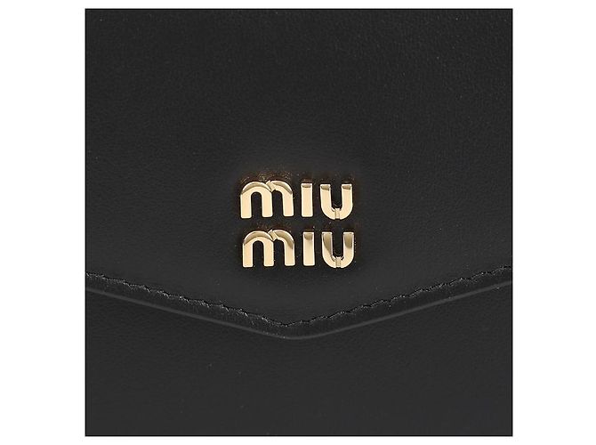 Miu Miu Borsa Portafoglio Logo Nero - vista 9