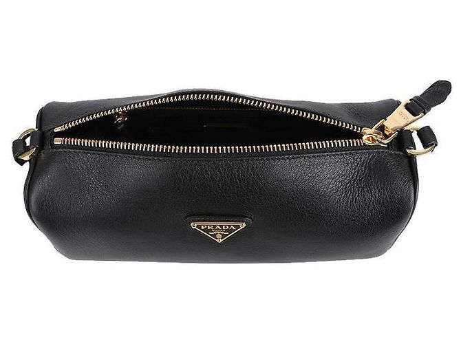 Prada Bolso de hombro de cuero suave para mujer con logo triangular - vista 7
