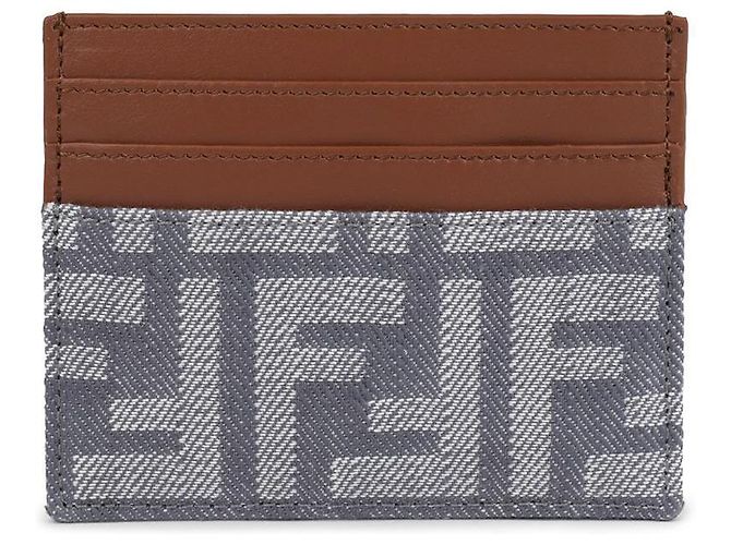 Fendi Tarjetero Baguette Azul - vista 3