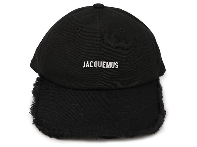 Jacquemus Cappellino da baseball con frange Nero - vista 4