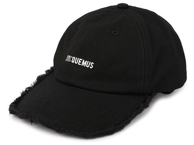 Jacquemus Cappellino da baseball con frange Nero - vista 5