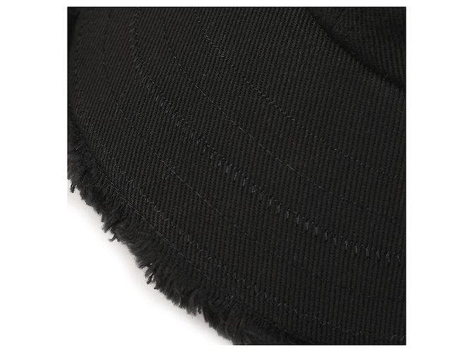 Jacquemus Cappellino da baseball con frange Nero - vista 8