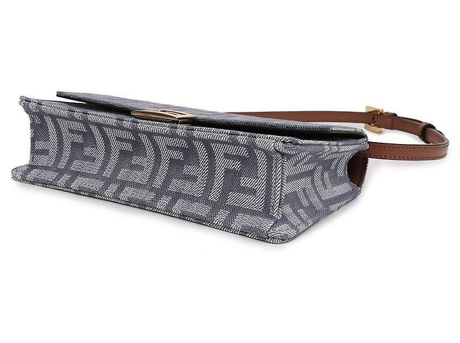 Fendi Portafoglio a catena Baguette Blu - vista 6