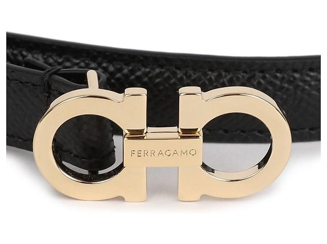 Salvatore Ferragamo Damengürtel schwarz - Ansicht 8
