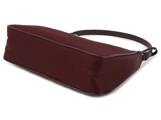 Prada Borsa Mini in Nylon Rieditata Rosso - vista 6