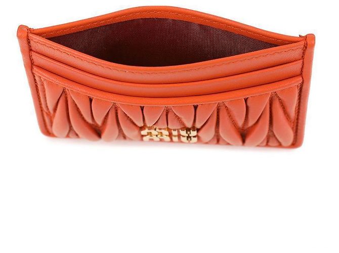 Miu Miu Kartenhalter aus Nappa-Leder - Ansicht 7