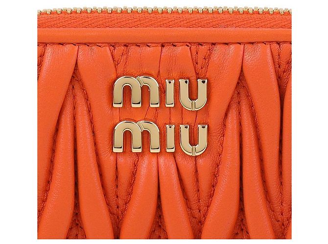 Miu Miu Münzgeldbörse aus Lammleder - Ansicht 9