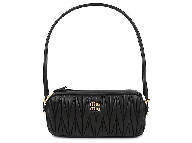 Miu Miu Pochette in pelle Nappa Nero - vista 3