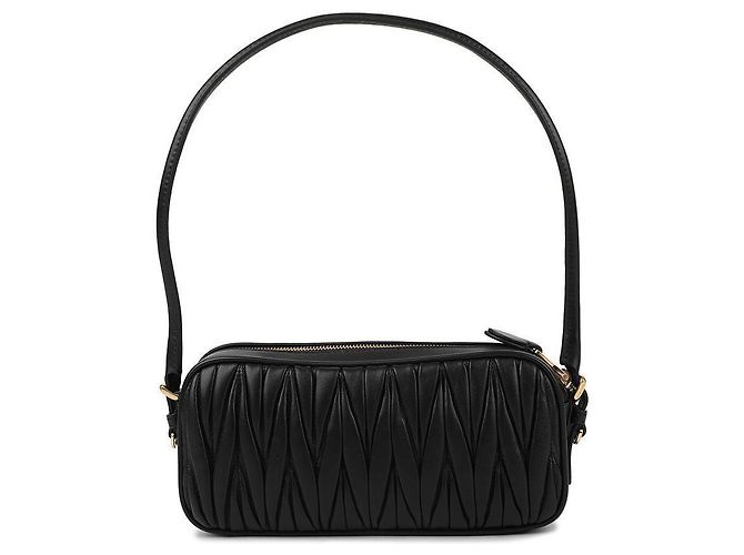 Miu Miu Pochette in pelle Nappa Nero - vista 5