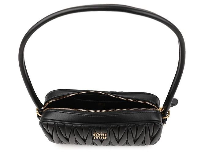 Miu Miu Pochette in pelle Nappa Nero - vista 7
