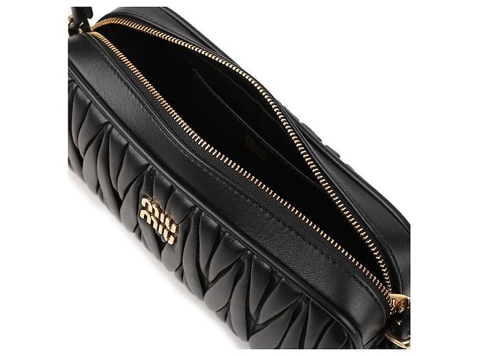 Miu Miu Pochette in pelle Nappa Nero - vista 8