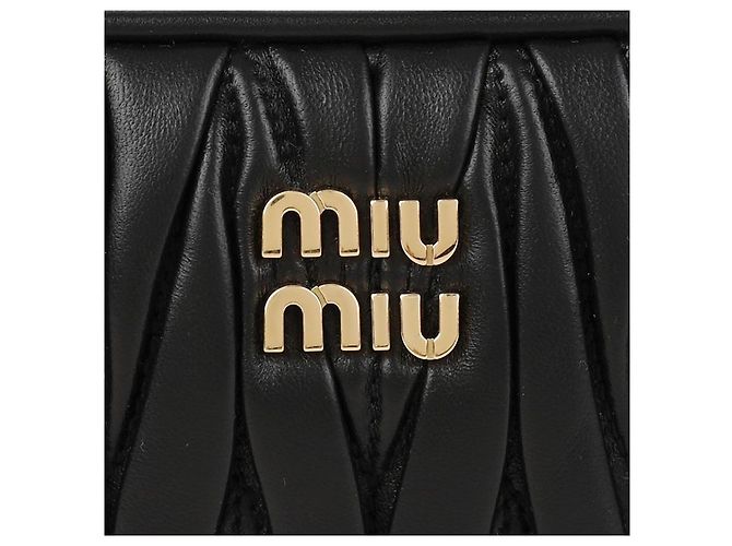 Miu Miu Pochette in pelle Nappa Nero - vista 9