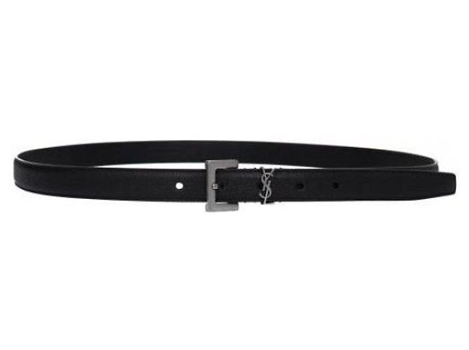 Saint Laurent Monogram Logo Gürtel Schwarz - Ansicht 4