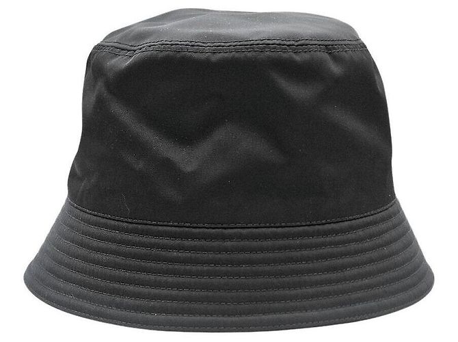 Prada Cappello Bucket in Re-Nylon Nero - vista 2