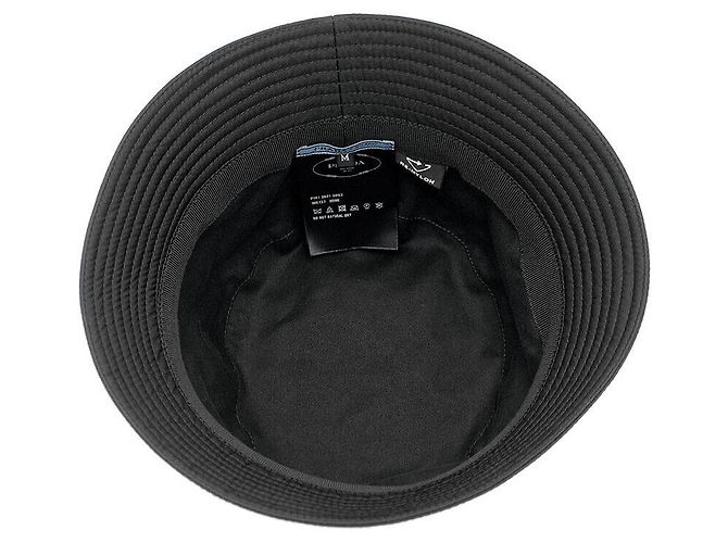 Prada Cappello Bucket in Re-Nylon Nero - vista 4