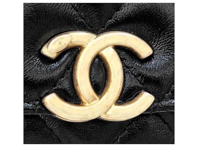 Chanel Mini borsa con patta e catena Nero - vista 8