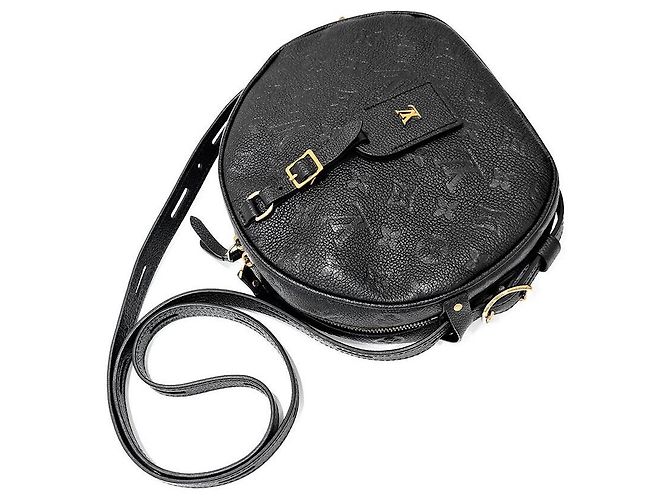 Louis Vuitton Borsa a tracolla in pelle Éprouvette Monogram Nero - vista 4