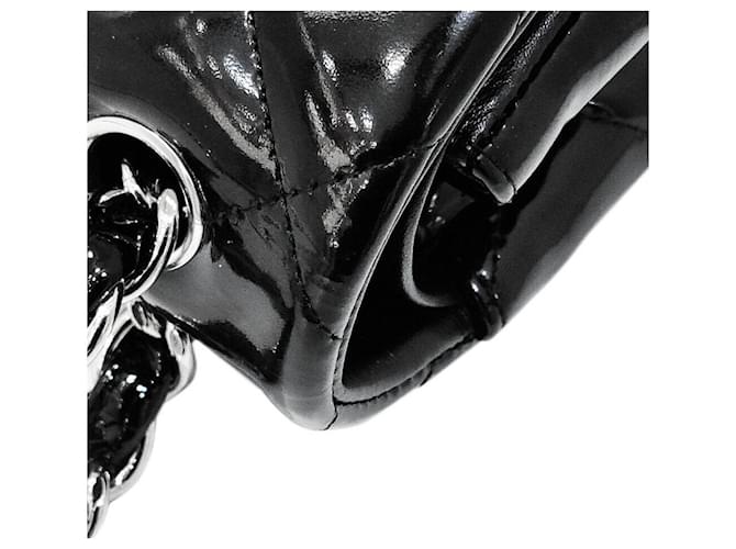 Chanel Patent Classic Jumbo Nero - vista 4
