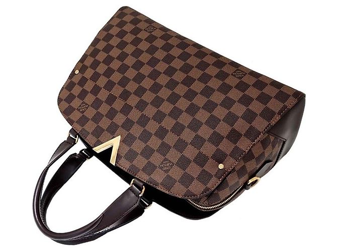 Louis Vuitton Bowling Damier Kensington Marrone - vista 4
