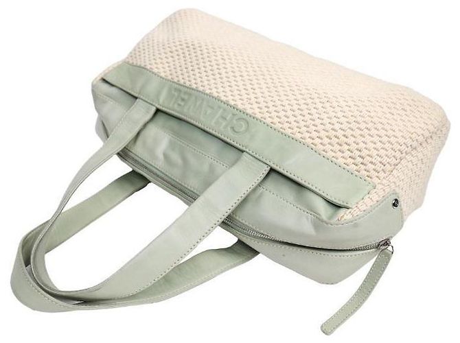 Chanel Borsa a spalla con logo menta - vista 10