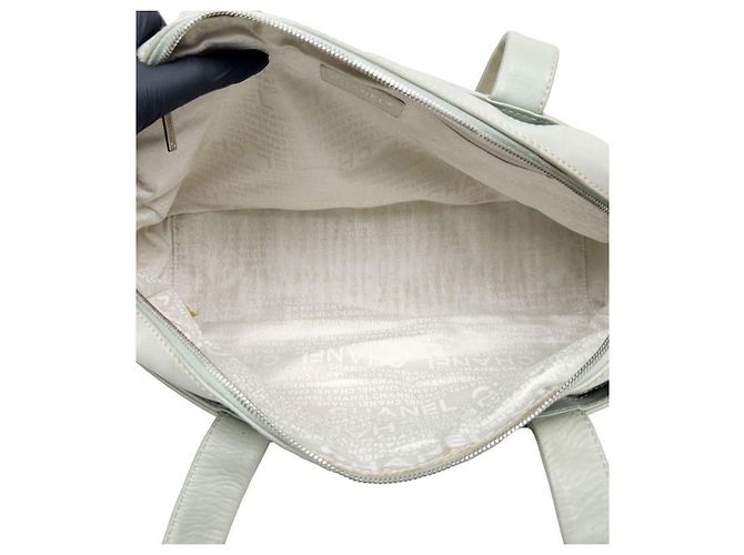 Chanel Borsa a spalla con logo menta - vista 5