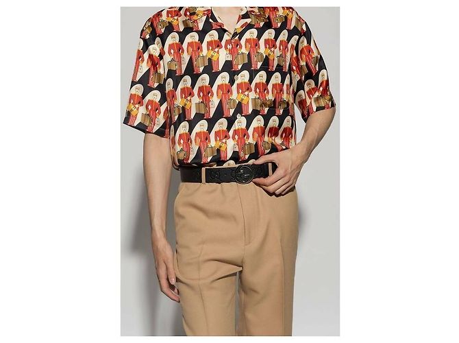 Gucci Cintura larga AABZA Nero - vista 4