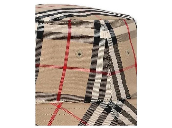 Burberry Bucket Hat aus Baumwollmischung mit Vintage-Karomuster Weiß - Ansicht 5